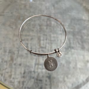 Alex and Ani “N” Charm Bangle